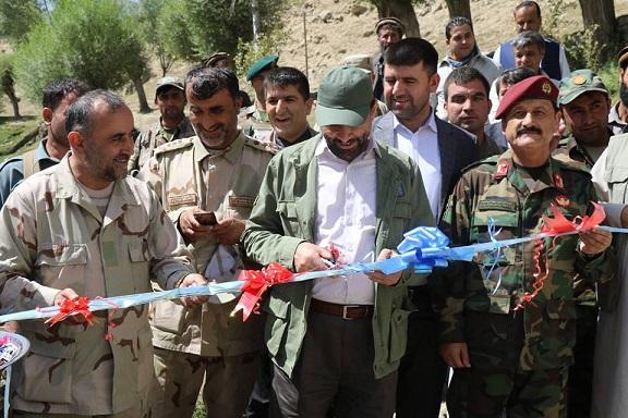 يک بند برق آبى کوچک در ولسوالى شهدا به بهره بردارى سپرده شد