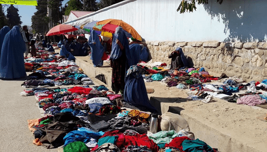Faryab women vendors seek proper place, market for their products