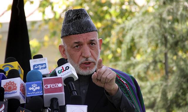 Hamid Karzai former President in Kabul