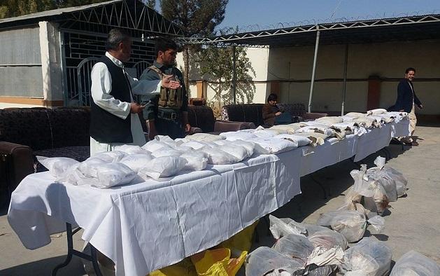 Helmand: Over 700 kg drugs seized, 5 suspects nabbed