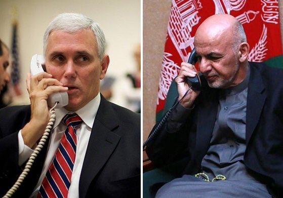 Pence, Ghani discuss recent wave of terror in Afghanistan