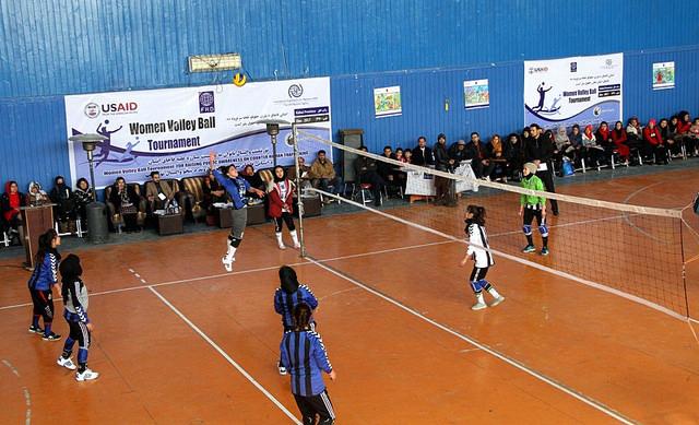 تورنمنت والیبال زنان در کابل آغاز شد