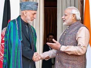 Karzai, Modi confer on regional security environment