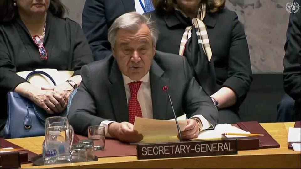 UN chief stresses collective efforts to counter terrorism, organised crimes