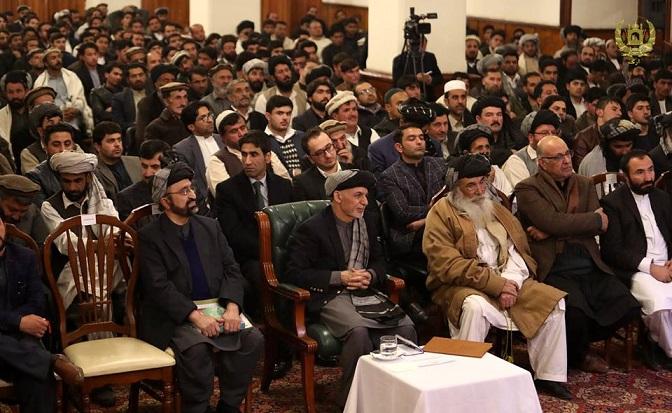 Ghani meets Zadran elders, vows projects for Paktia