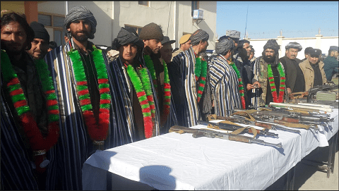 يک عضو ارشد گروه طالبان با ٨ تن از افرادش به پروسه صلح پيوست