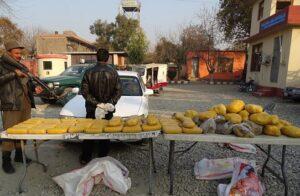 Nangarhar police recover 114 kg hashish