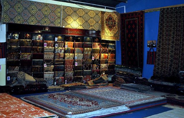 Carpet exhibition in Kabul