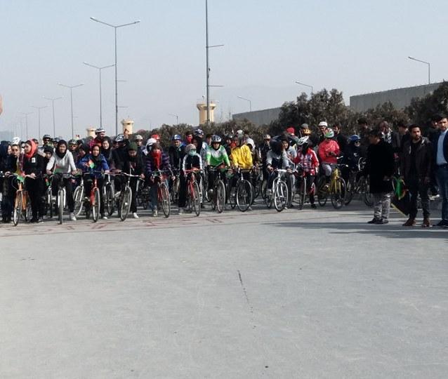 مسابقات بایسکلرانی درشهرکابل برگزار شد