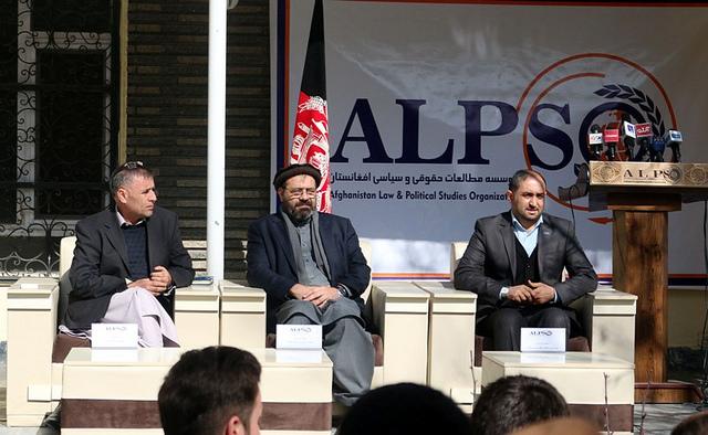 ALPSO press conference, Kabul