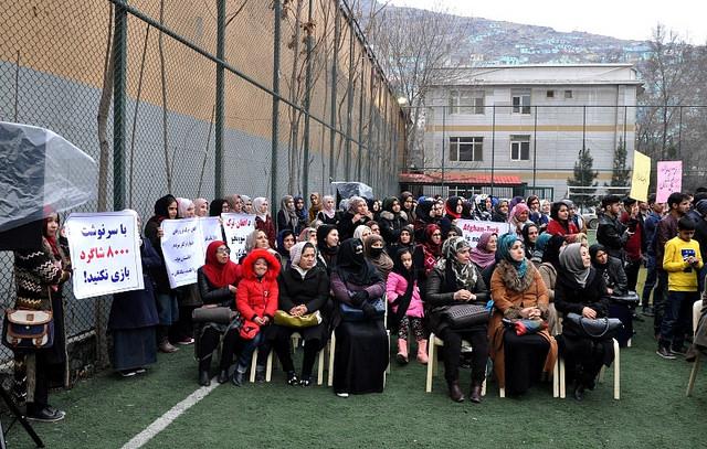 Afghan-Turk school protest