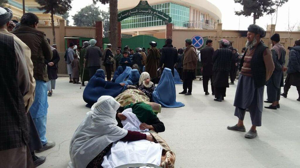 Relatives protest after militiamen killed in Faryab