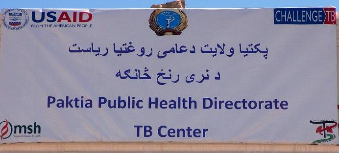 Zone level TB treatment center opens in Paktia