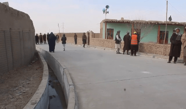 Road benefiting thousands in Shiberghan asphalted