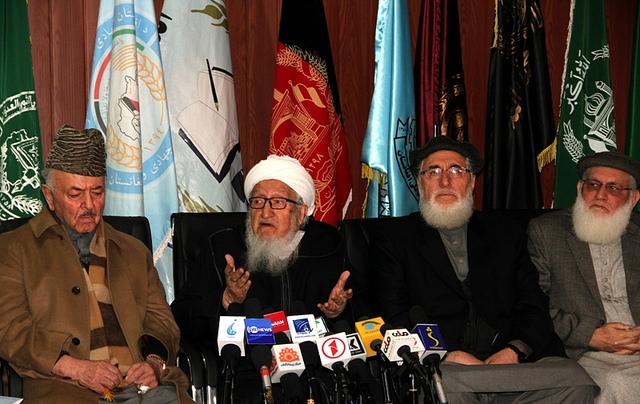 Sibghatullah Mujaddedi Press conference, Kabul