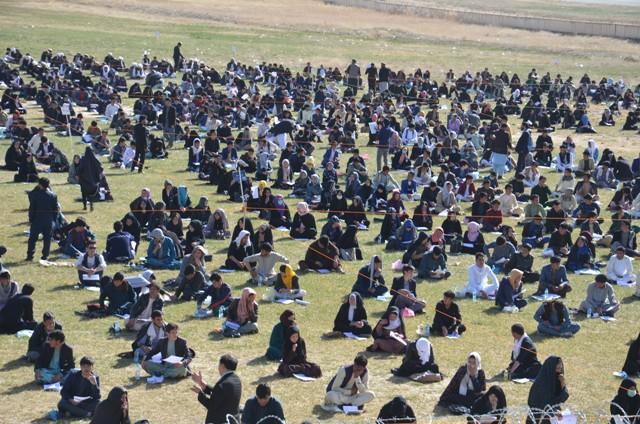 Entrance test begins in 33 provinces except Kabul