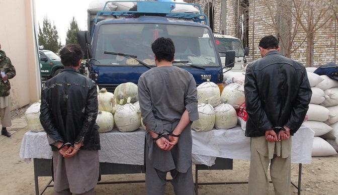 سه تن در پيوند به قاچاق موادمخدر در جوزجان بازداشت شدند