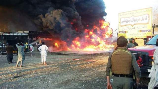 2 people killed, 30 shops gutted in Jalalabad blaze