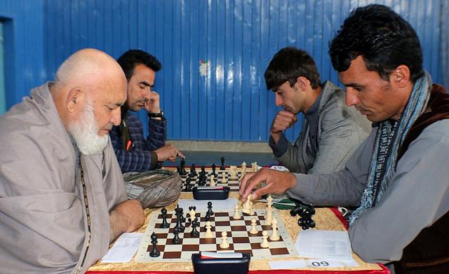 Chess competition in Kabul
