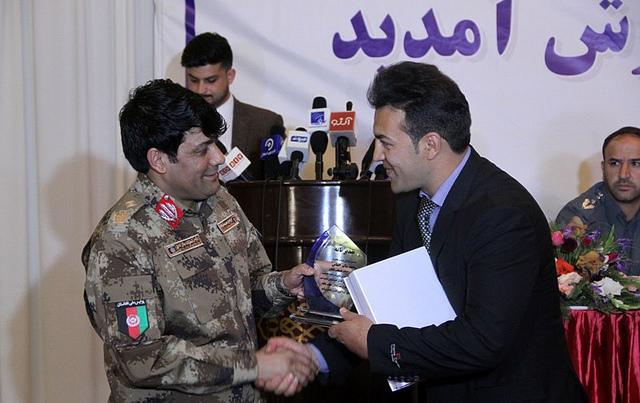 A rescued man awarded Kabul police