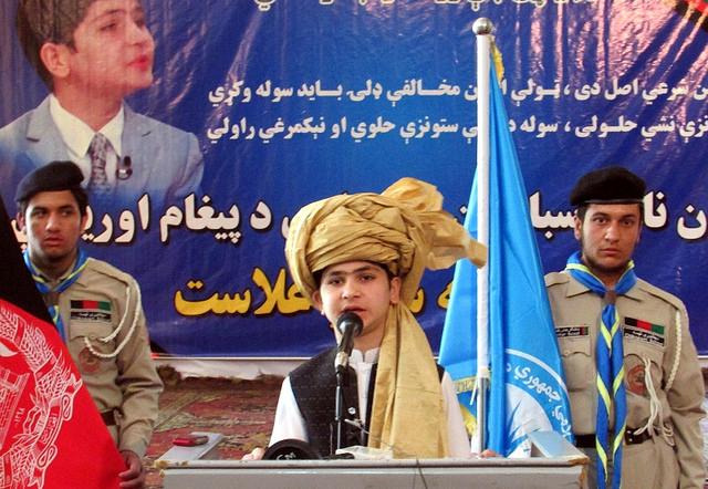 Genius Sabawoon in a gathering, Nangarhar