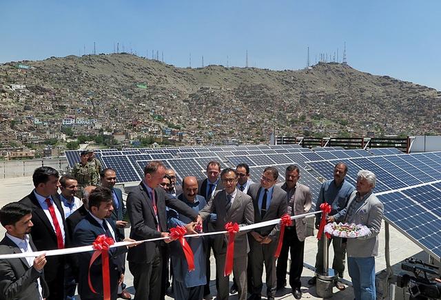 نخستین پروژه دولتی برق آفتابی در کابل به بهره برداری سپرده شد