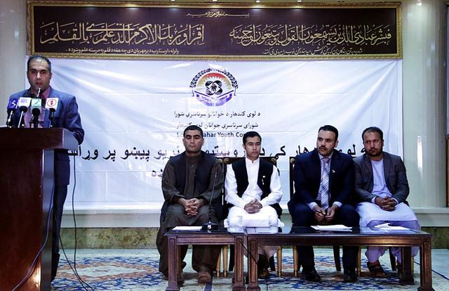 Loy Kandahar council press conference, Kabul