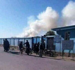 Hit by rocket, Andar high school burnt