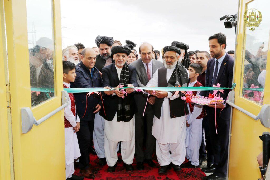 Ghani inaugurates electricity sub-station, meeting hall in Logar visit