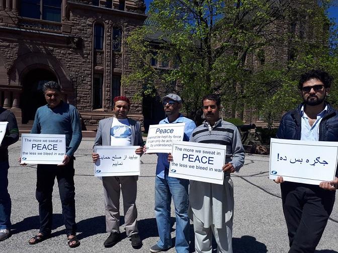 گردهمایی افغان های مقیم انتاریو کانادا  حمایت از حرکت صلح در افغانستان