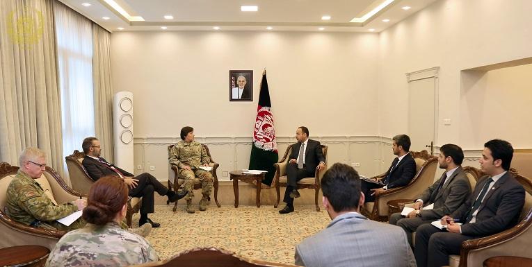 Hakimi, Gen. Fontes talk financing security forces