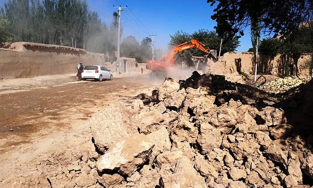 Road construction is underway, Faryab