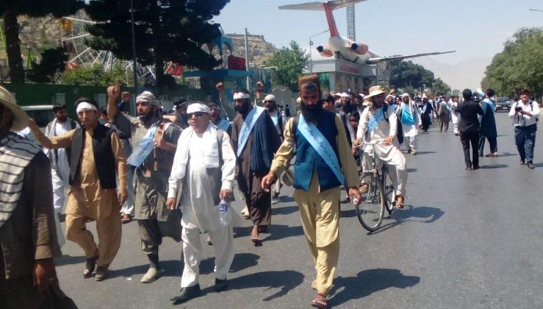 Helmand peace activists arrive in Kabul after 37 days of walk
