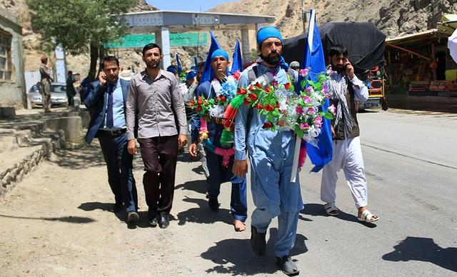 Peace Activists arreive in Kabul
