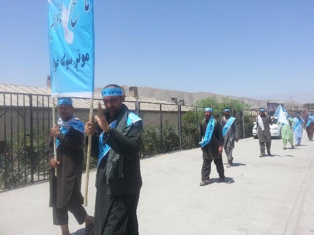 Baghlan activists embark on foot journey to Kabul