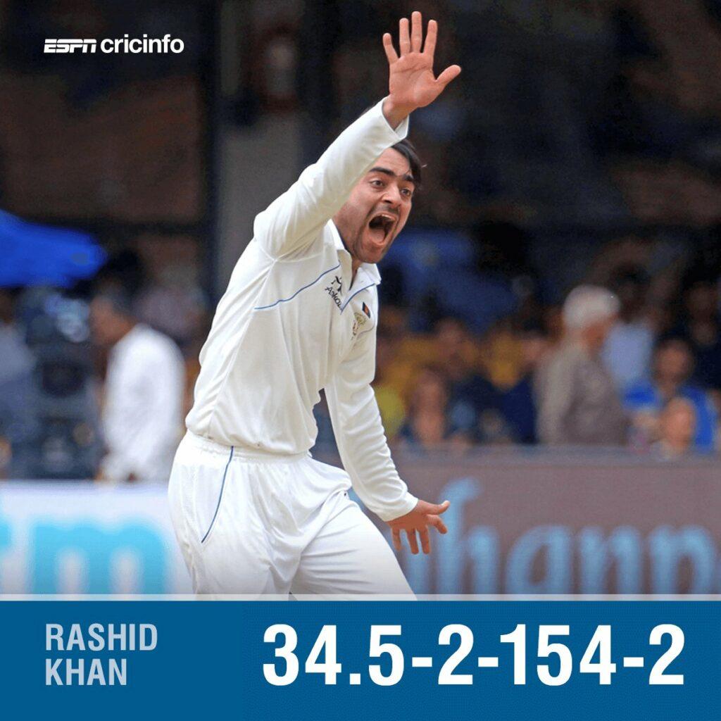 Why Rashid Khan fail in test against India?