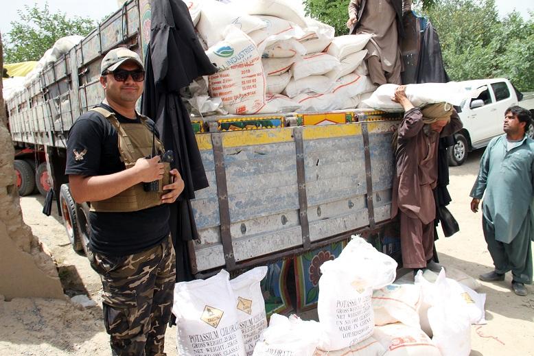Huge explosive material cache seized at Torkham