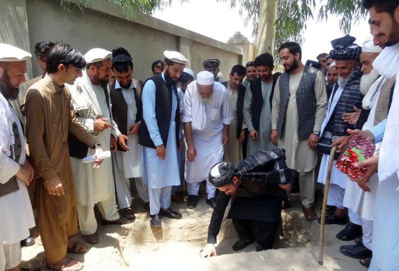 New school foundation stone being laid in Laghman