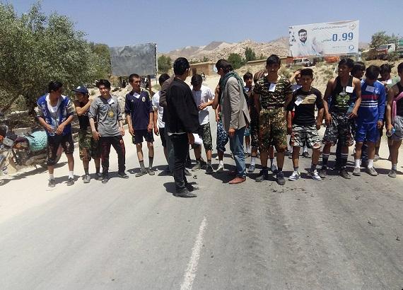 مسابقه دوش در شهر نیلی ولایت دایکندی برگزار شد