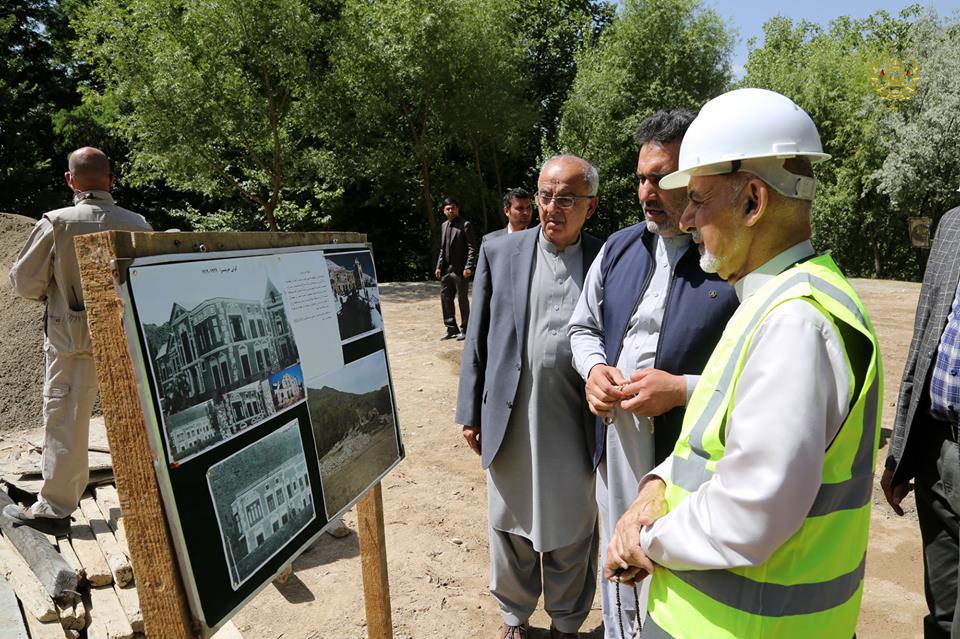 Ghani inspects Bala Bagh’s reconstruction works