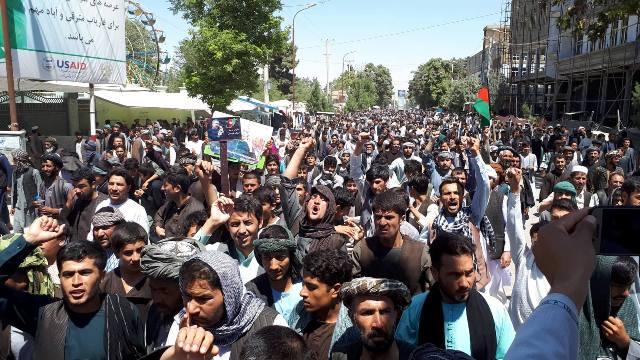 Protest in Faryab continues into 4th day