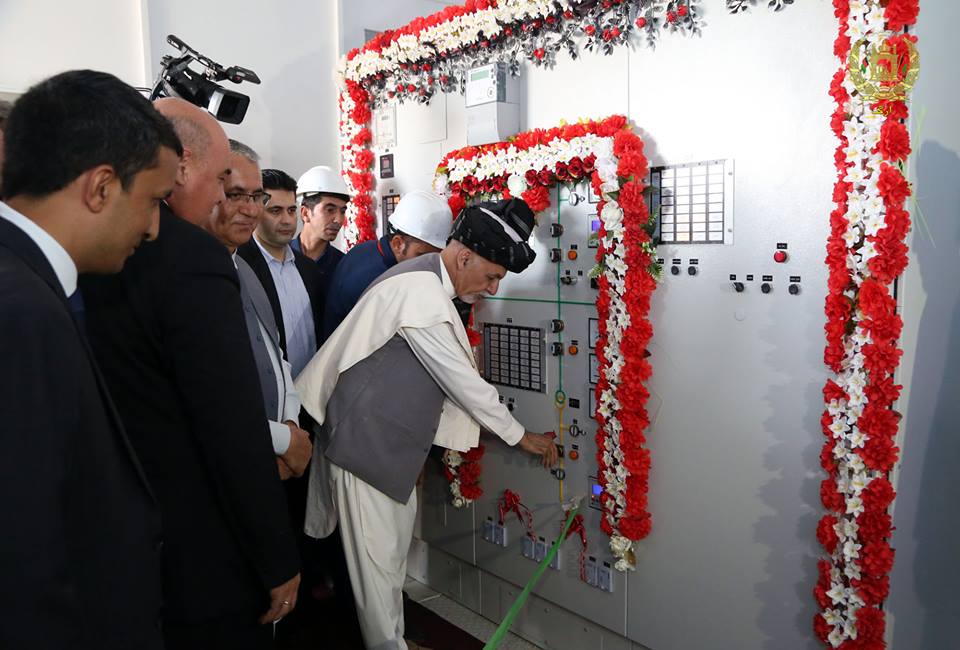 Ghani inaugurates power substation in Badghis