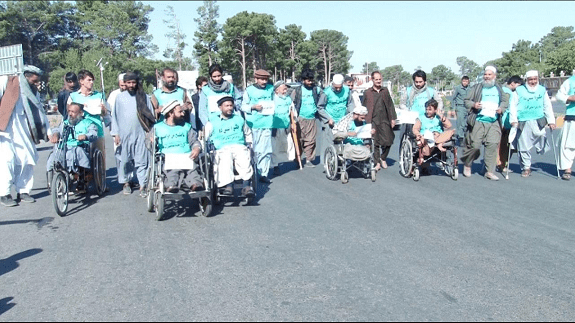 Herat disables begin peace journey to Kabul