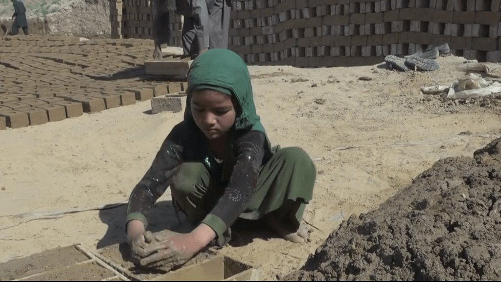 Poverty drives small IDP children into Jawzjan brick kilns