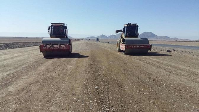 Work on second lane Kandahar-Boldak road underway