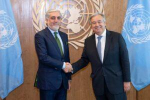 Dr Abdullah, UN chief talk elections & peace process