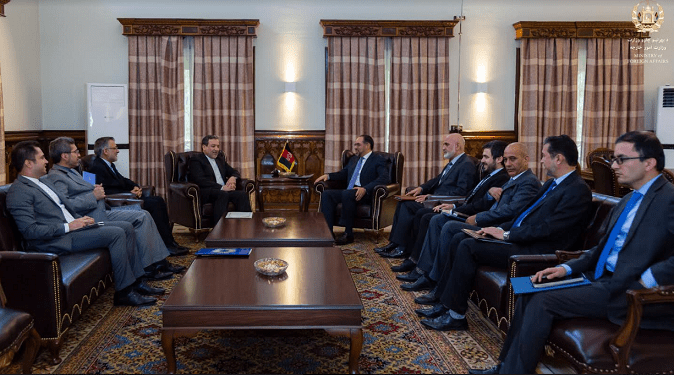 صلاح الدین ربانی با دکتور سید عباس عراقچی معاون وزیر امور خارجه دیدار کرد،کابل