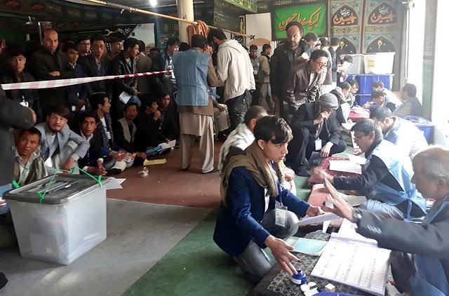 Voting porcess ongoing in Kabul