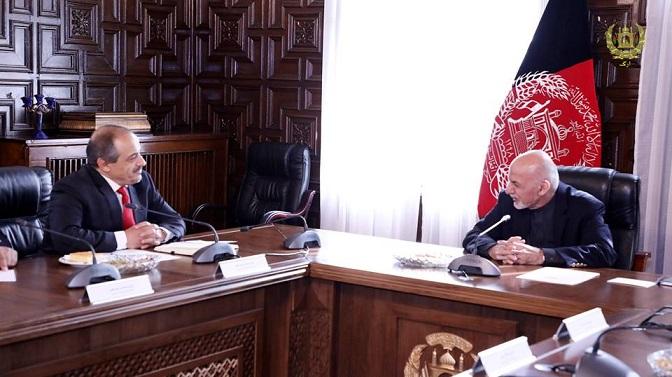 رئیس جمهور غنی با سکرتر جنرال ائتلاف اسلامی مبارزه علیه تروریزم دیدار نمود