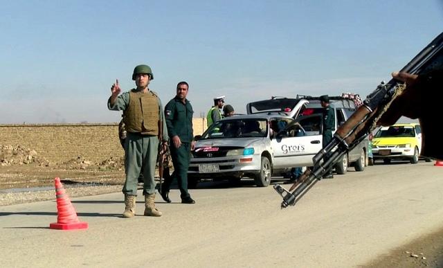 Security forces maintain security in Jawzjan ahead of polls